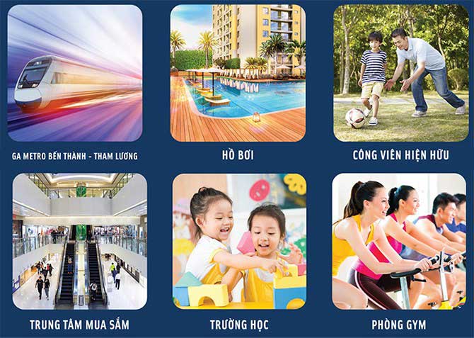 Tiện ích nội khu dự án CTL Tower Tham Lương quận 12
