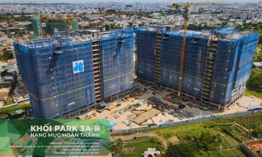 tiến độ park 3a và 3b dự án picity high park